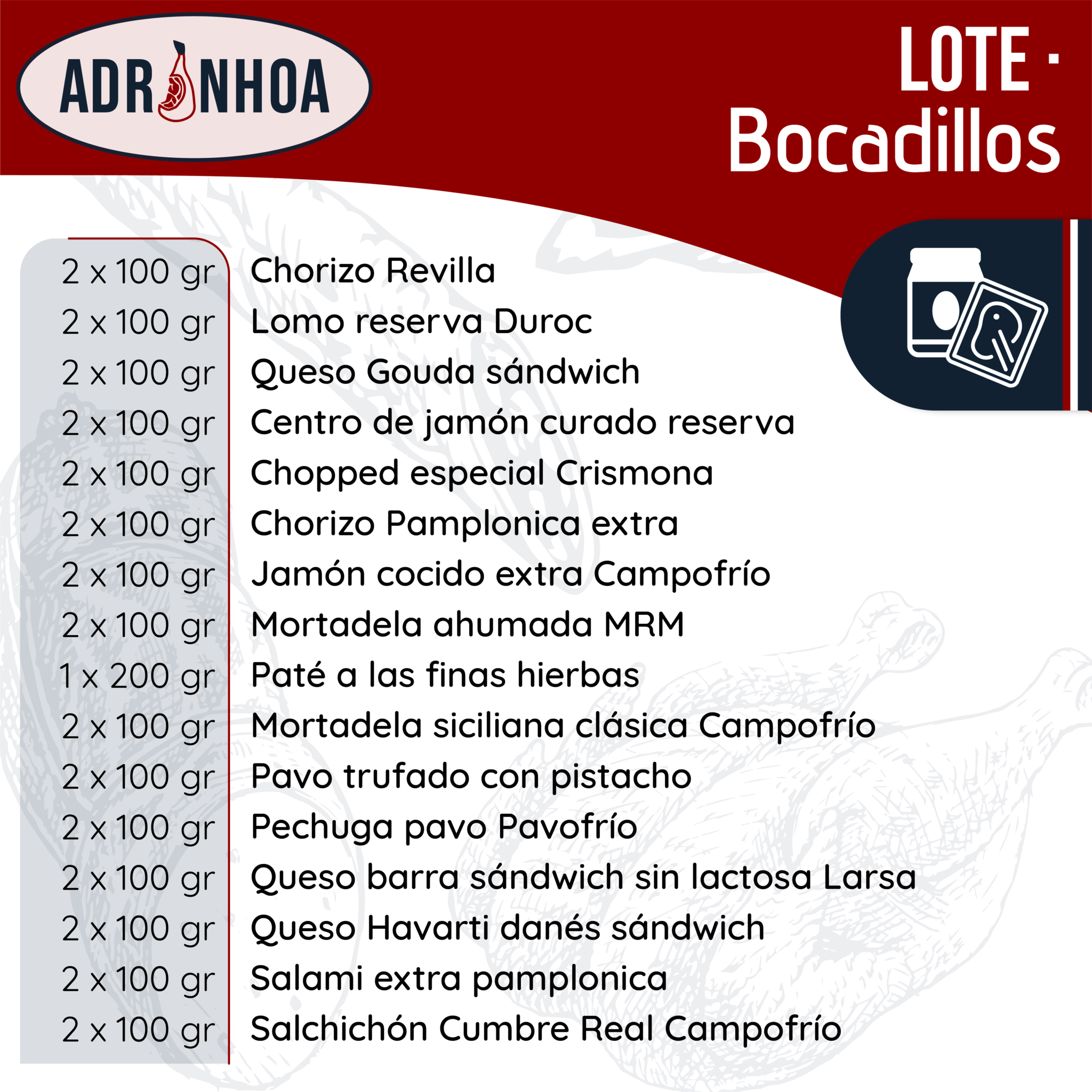 Lote Bocadillos