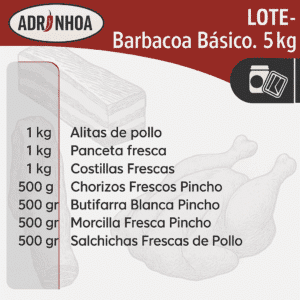 Lote Barbacoa básico 5 KG